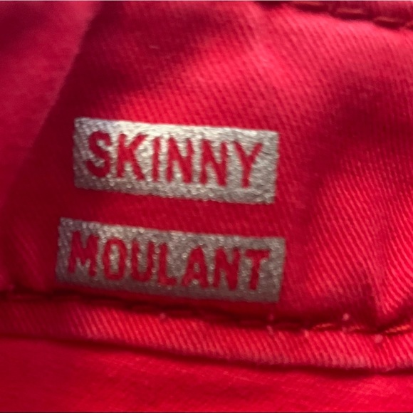 Cherokee Skinny Moulant Jeans Red Size 10 - Picture 4 of 6